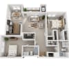 Floor plan: Bamboo Gardens (B2E)