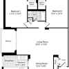 Floor plan: 2 Bedrooms B
