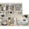 Floor plan: Belle Creek  3 BDRM 2 BATH