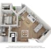 Floor plan: 1x1