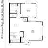 Floor plan: 1 Bed 1 Bath Renovated
