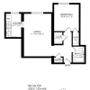 Floor plan: 1 Bedroom