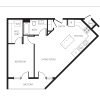 Floor plan: 1B