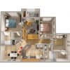 Floor plan: Three Bedroom