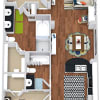 Floor plan: Woodland with Assigned Garage