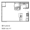 Floor plan: Studio