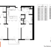 Floor plan: Two Bedroom C1