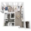 Floor plan: 1x1 Floor Plan 15