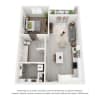 Floor plan: 1x1 A1