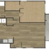 Floor plan: 1x1A