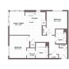 Floor plan: 2 Bed/2 Bath - B1 Bldg C