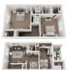 Floor plan: Ravenwood 2 Bed 1 5 Bath S