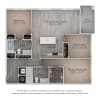 Floor plan: C7 2 Bedroom 2 Bath with Den