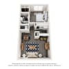 Floor plan: Alma Soco - A2 - 1 Bed | 1 Bath - Premium