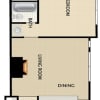 Floor plan: 1 BEDROOM 1 BATH 562 sq. ft