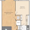 Floor plan: 1 Bed/1 Bath-A1a