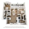 Floor plan: 2BR TYPE F