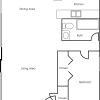 Floor plan: One Bed One Bath Renovated