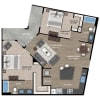 Floor plan: 2+2C