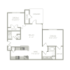 Floor plan: 2 Bed, 1 Bath Phase 2