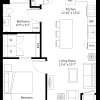 Floor plan: 1 Bedroom-B3