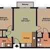 Floor plan: 2X2