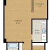 Floor plan: Junior 1-Bedroom