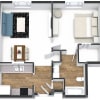 Floor plan: One Bedroom