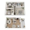 Floor plan: 3 BEDROOM, 2.5 BATHROOM TOWNHOME CLASSIC