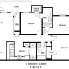 Floor plan: Three Bedroom
