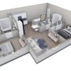Floor plan: 2 BR 2 Bath Horizon Overlook