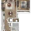 Floor plan: 1 Bed/1 Bath-A4