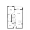 Floor plan: A8-D 1Dx1