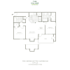 Floor plan: Two Bedroom 1091