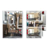 Floor plan: Two Bedroom One and Half Bathroom Townhome
