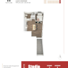 Floor plan: Studio - 248 sqft