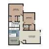 Floor plan: Remodel 2 Bedroom