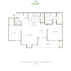 Floor plan: Two Bedroom 914