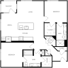 Floor plan: 2x2 B3
