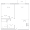 Floor plan: 1 Bed/1 Bath-A3a