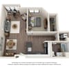 Floor plan: ONE BEDROOM | ONE BATH A8.1