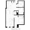 Floor plan: 1 Bed 1 Bath Den C