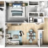 Floor plan: 1 Bedroom 1 Bath: R-Reno