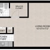 Floor plan: STUD/1BA
