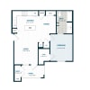 Floor plan: A1 - 761 Sq.Ft