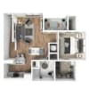 Floor plan: 1x1 C