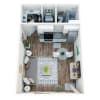 Floor plan: Studio Renovated