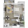Floor plan: A1-664-2-WD