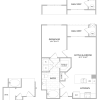 Floor plan: 1 Bed/1 Bath-A1