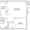 Floor plan: 1B
